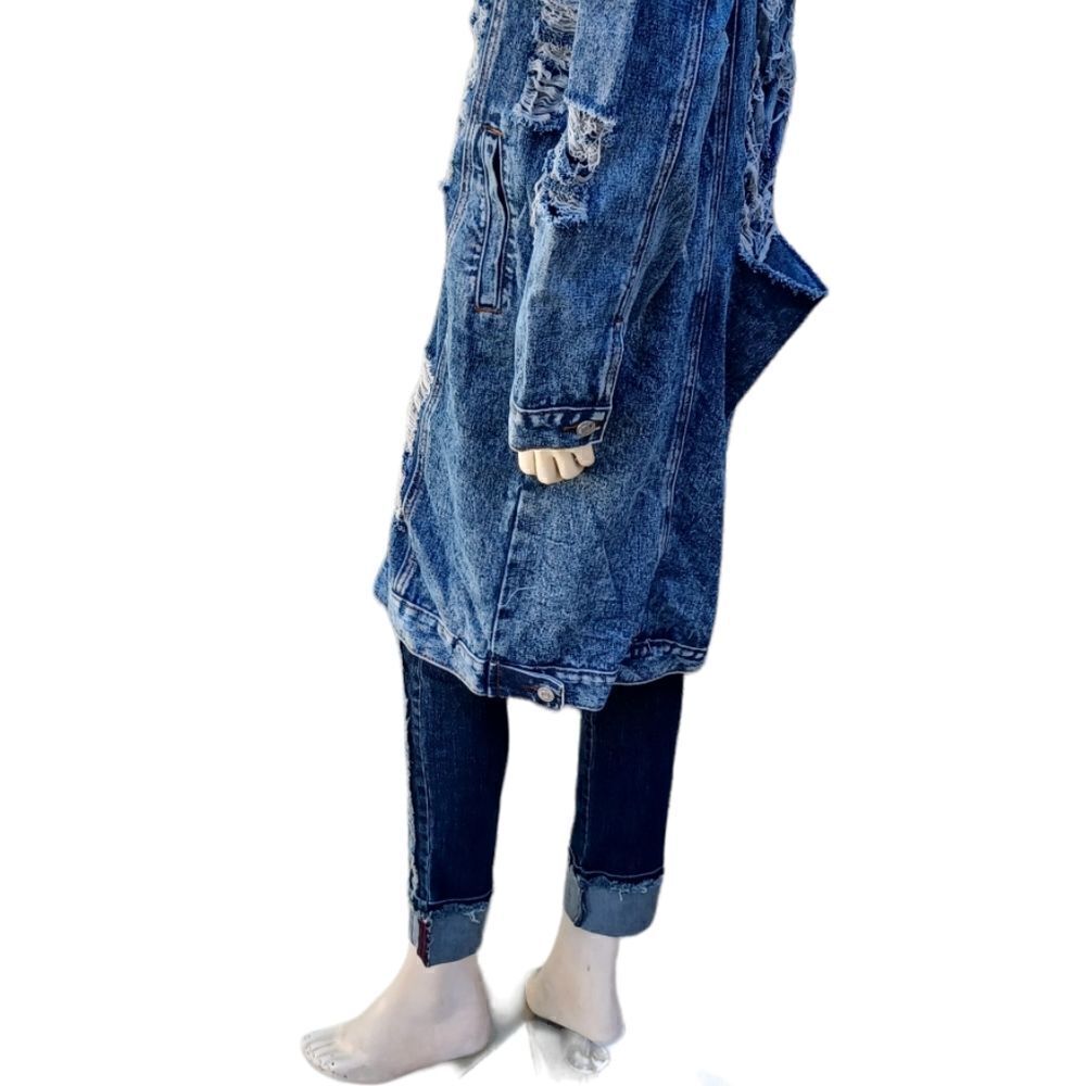 5695...Thrill Denim Collection-Long Jacket - Picture 6 of 9